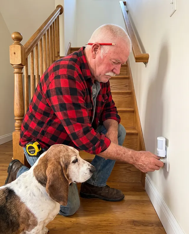 Hank demonstrating at home